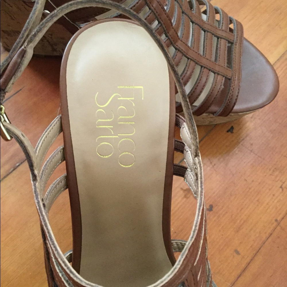 Franco sarto sombre wedge heel